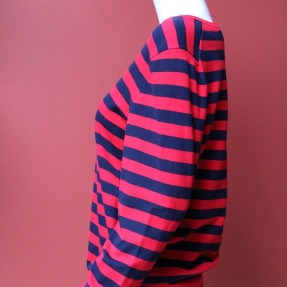 Tommy Hilfiger Red and Blue Striped Sweater - Picture 6 of 10